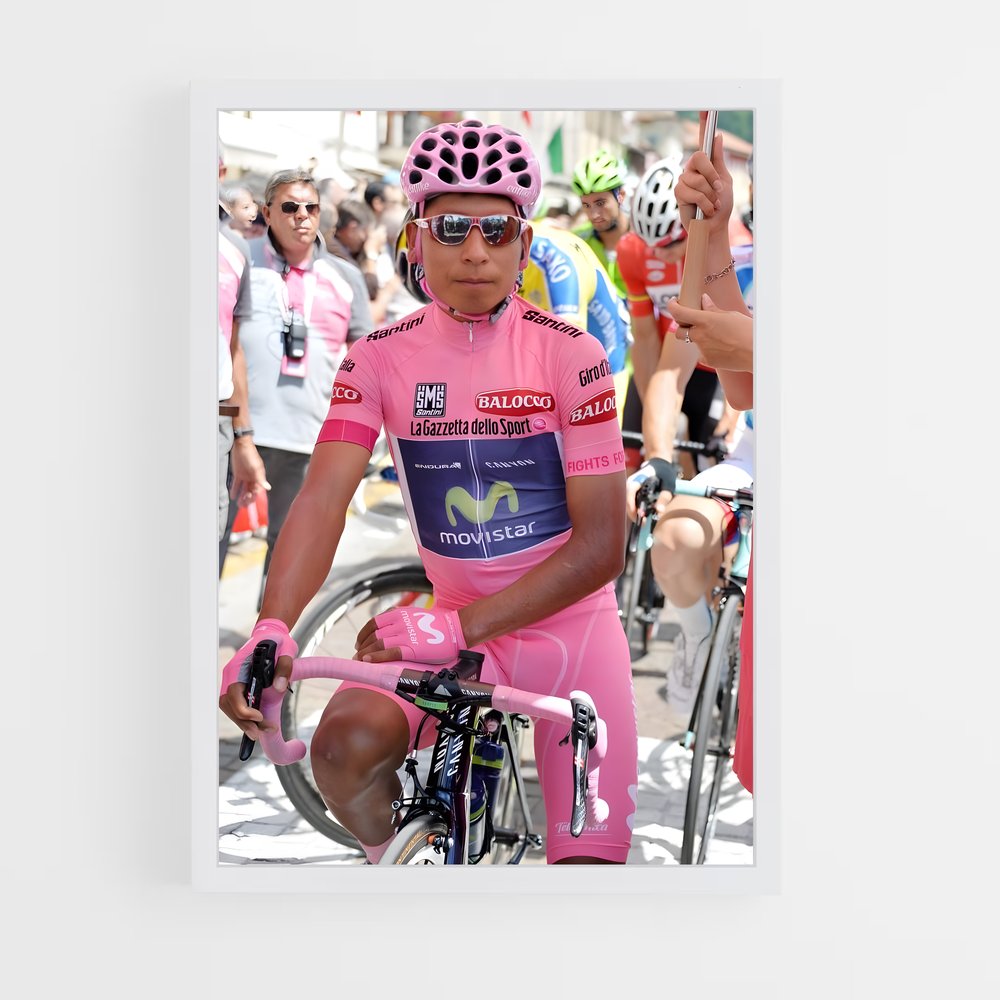 Poster Pédalée en Rose – affiche Cyclisme (vue 3)